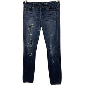 American Eagle Super Stretch Distressed Destroyed Grunge Skinny Jeans - Size 8